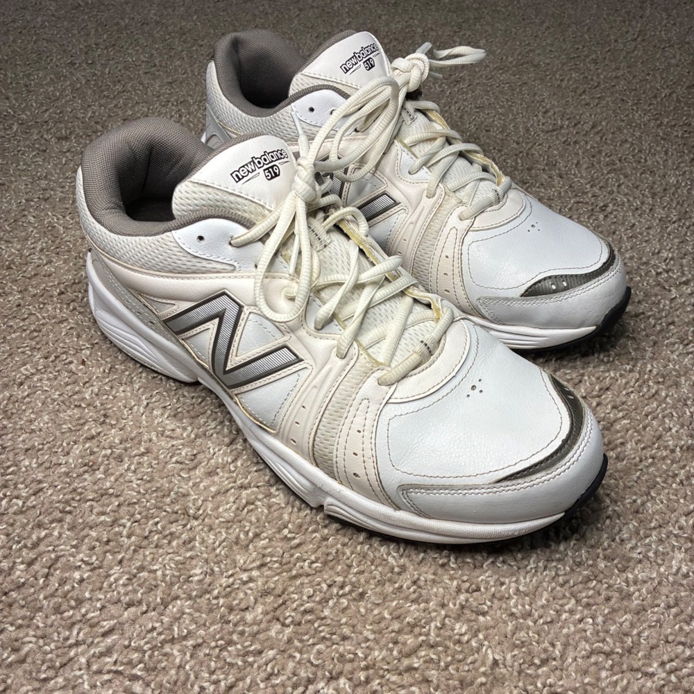 New‎ Balance 519 Walking Shoes Mens 12 Wide White Running Sneakers Dad MX519WG